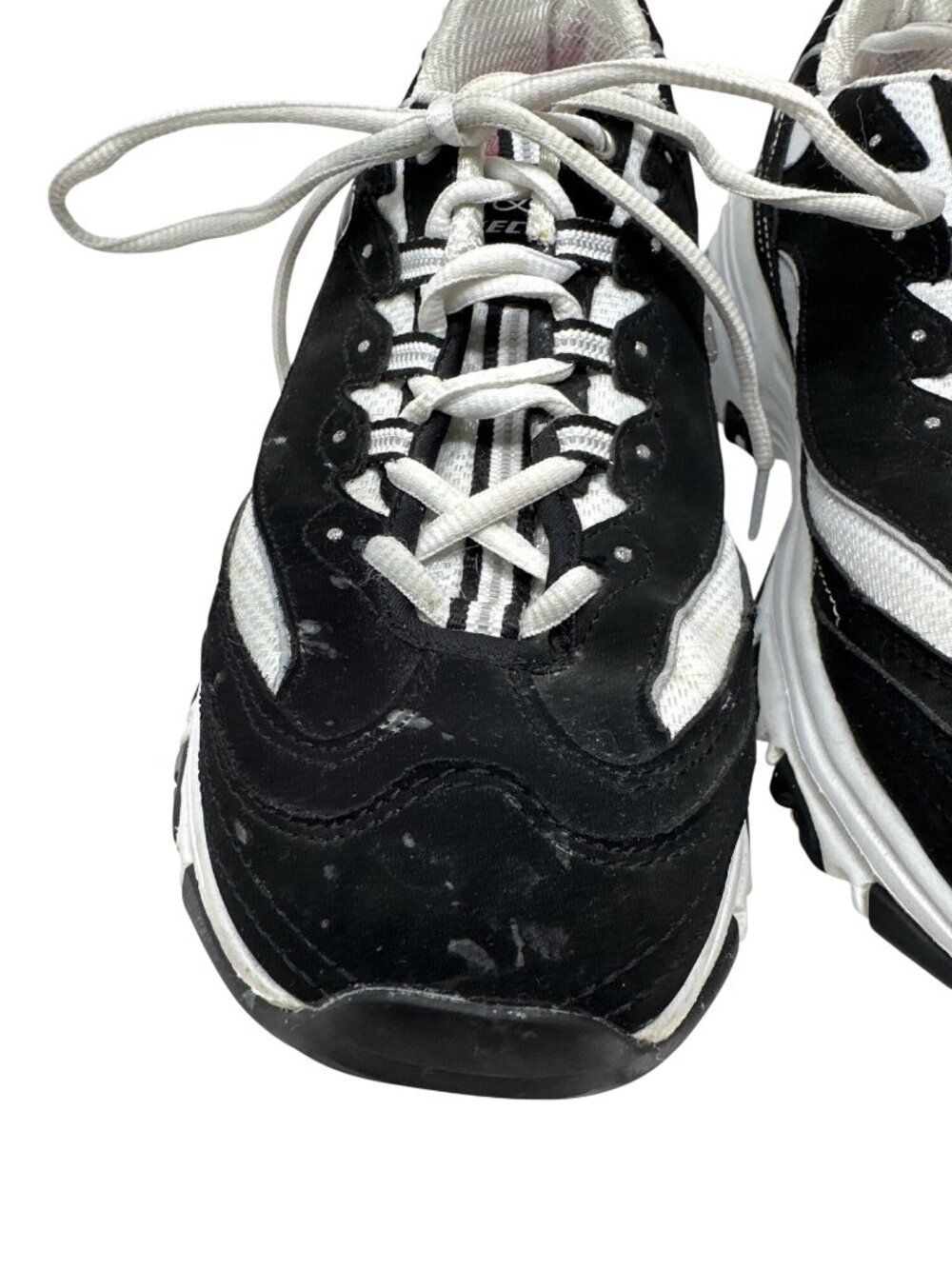 Skechers D'lites Black & White Chunky Sneakers Women's Athletic Shoes Size 11 - Picture 7 of 14